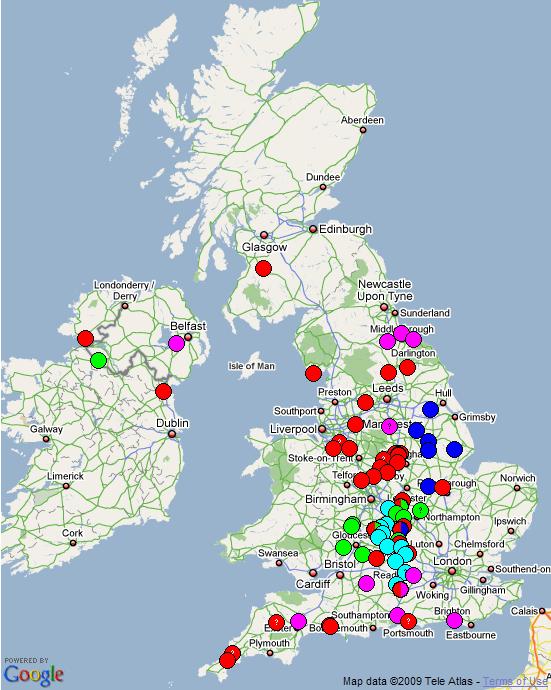 Folk Play Distribution Map: Please you all