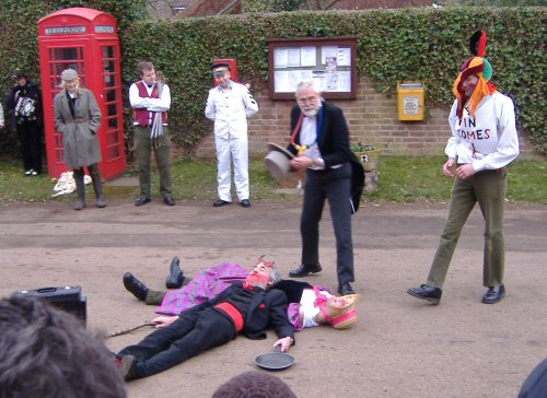 Sullivan's Sword 2009, The Doctor starts examining Beelzebub and the Lady Bright and Gay, while being quizzed by Tom Fool